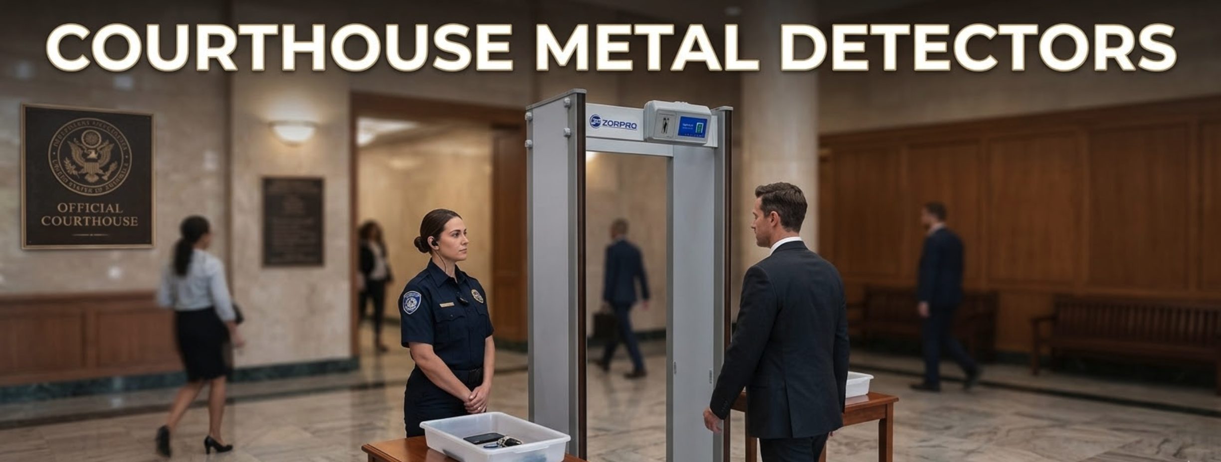 courthouse walk through metal detector