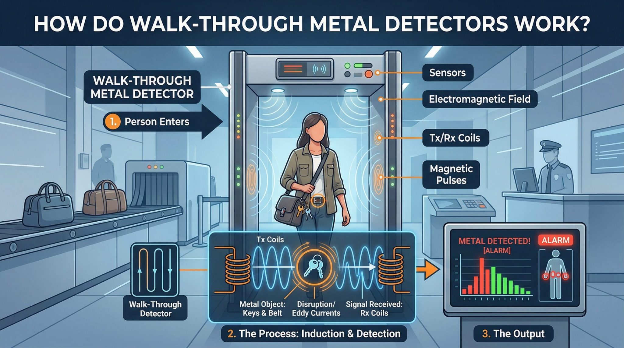 How Do Walk Through Metal Detectors Work? | PTI